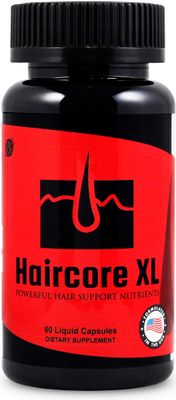 Haircore XL: DHT Blocker, Stops Hair Loss, Thinning, Balding, Repairs Hair Follicles, Promotes New Hair Growth, Regrow Hair, Men &amp; Women, All Hair Types, 30 Day Supply