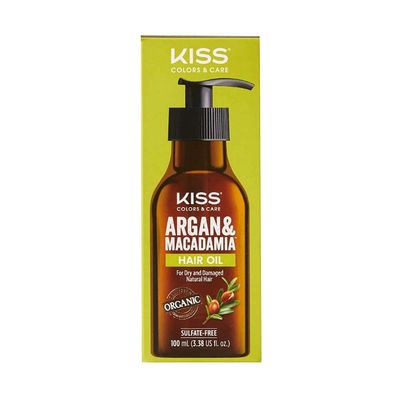 KISS Argan &amp; Macademia Reparative Hair Oil Serum 100mL (3.38 US fl.oz.)