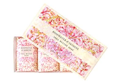 Greenwich Bay Trading Co. Shea Butter Soap, 12.9 Ounce, Rosewater &amp; Jasmine, 3 Pack