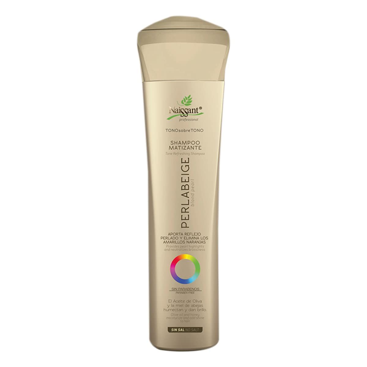 naissant Perla Beige Hair Purple Shampoo | Eliminates Brassiness | Neutralizes Yellow &amp; Orange Tones | Paraben, Ammonia &amp; Sulfate Free | Pro-Vitamin B5, Olive Oil &amp; Honey (Perla Beige) 10.1 Fl Oz