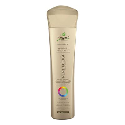 naissant Perla Beige Hair Purple Shampoo | Eliminates Brassiness | Neutralizes Yellow &amp; Orange Tones | Paraben, Ammonia &amp; Sulfate Free | Pro-Vitamin B5, Olive Oil &amp; Honey (Perla Beige) 10.1 Fl Oz