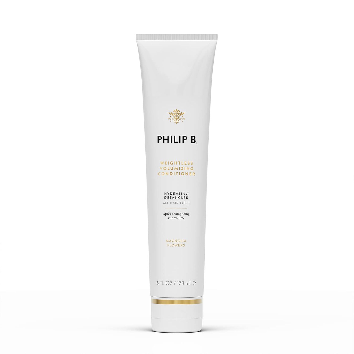 PHILIP B Weightless Volumizing Conditioner 6 oz. (178 ml) | Ultra-light Hair Detangler, Adds Extra Body and Shine
