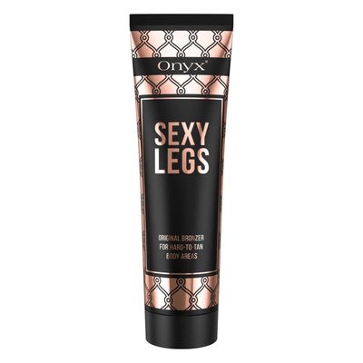Onyx Sexy Legs Indoor Tanning Lotion with Bronzer - Gradual Tanning lotion for Legs - Perfectly Tanned Legs and Hard To Tan Body Parts - Double Bronzing Lotion - Leg Tanner Makeup