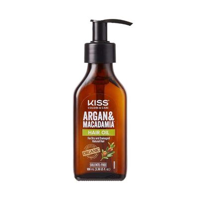 KISS Argan &amp; Macademia Reparative Hair Oil Serum 100mL (3.38 US fl.oz.)