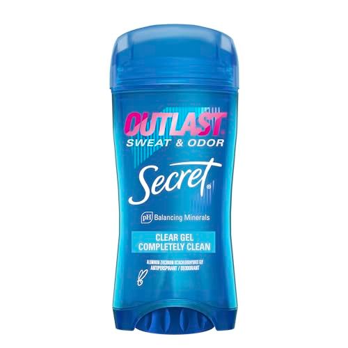Secret Outlast Antiperspirant and Deodorant for Women, Clear Gel, Completely Clean Scent, 2.6 Ounce
