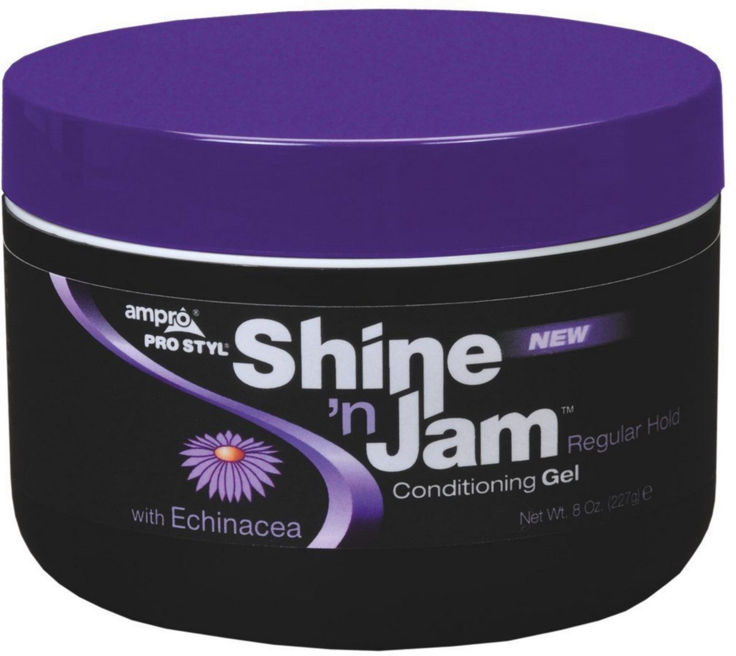 Ampro Shine &#39;n Jam Conditioning Gel, Regular Hold, 8 oz (Pack of 4)