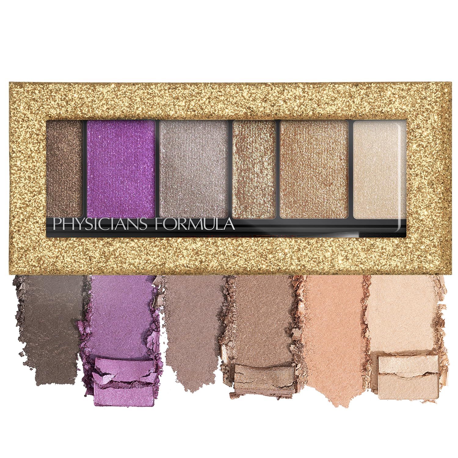Physicians Formula Shimmer Strips Custom Eye Enhancing Eyeshadow &amp; Eyeliner, Glam Nude, Dermatologist Tested