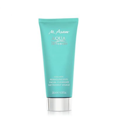M. Asam Aqua Intense Hyaluronic Cleansing Gel (6.76 fl oz) - Hyaluronic cleansing with gentle exfoliating effect, fragrance-free facial cleansing with hyaluronic acid, suitable for all skin types