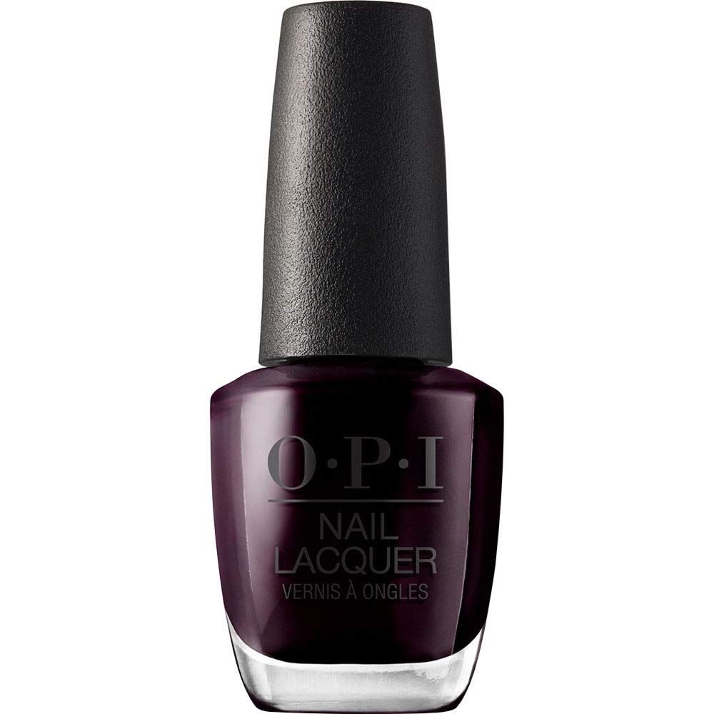 OPI Nail Lacquer Black Cherry Chutney | Opaque Dark Red Pearl Chip Resistant Nail Polish | Vegan, Fast Drying, Streak Free
