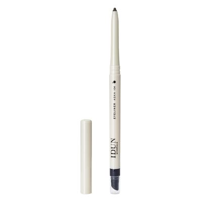IDUN Minerals Creamy Eyeliner - Precision Pen for Flawless Eye Looks - Skin Nourishing Mineral Formula - Fine Tipped Point and Angled Smudging Tool for Sharp or Smoky Designs - 104 Aska - 0.012 oz