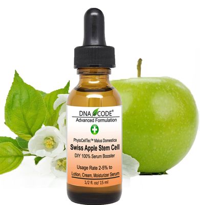 Anti-Aging. DIY Swiss Apple Stem Cell 100% Serum Booster. Remove Wrinkles, Rebuild Collagen &amp; Elastin