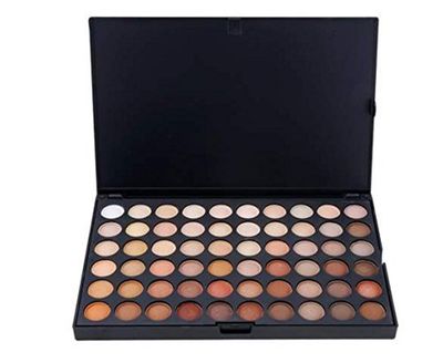 Pure Vie Professional Hightlight Eyeshadow Palette Makeup Contouring Kit - 120 Colors Highly Pigmented Warm Matte Shimmer Natural Cosmetic Eye Shadows Pallet #4