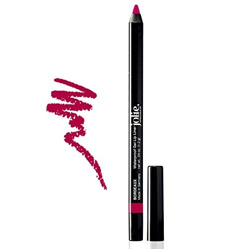 Jolie Glide-On Lip Pencil Long-Lasting, Waterproof Gel Lip Liner (Bordeaux)