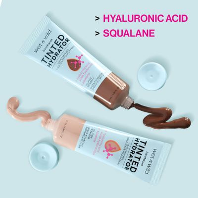 wet n wild Bare Focus Tinted Hydrator Matte Finish, Fair, Oil-Free, Moisturizing Makeup | Hyaluronic Acid | Sheer To Medium Coverage
