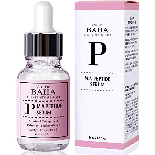 Peptide Complex Facial Serum with Matrixyl 3000 &amp; Argireline for Face/Neck - Deep Wrinkles, Heals and Repairs Skin for Face, 1 Fl Oz (30ml)