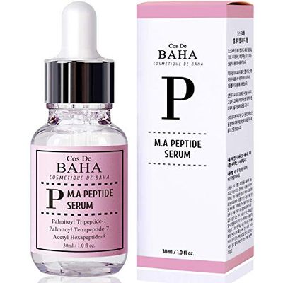 Peptide Complex Facial Serum with Matrixyl 3000 &amp; Argireline for Face/Neck - Deep Wrinkles, Heals and Repairs Skin for Face, 1 Fl Oz (30ml)