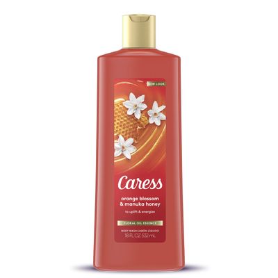 Caress Body Wash Orange Blossom &amp; Manuka Honey 18 oz