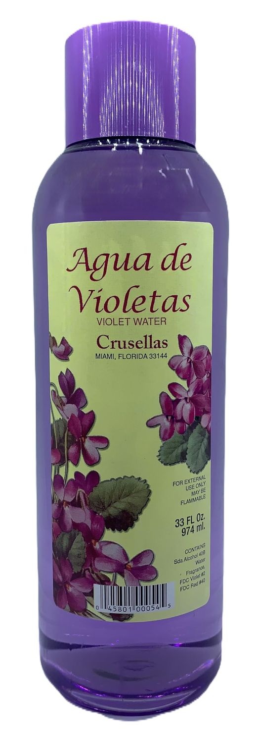 Crusellas Agua de Violetas (Violet Water) Splash Cologne 33 Fl. Oz.