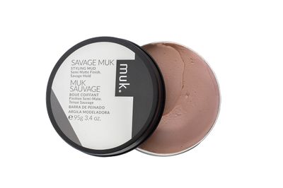 MUK. Haircare Savage Semi Matte Styling Mud, Hair Product, Hair Paste for Men, Strong Hold, Low Shine - 3.4oz