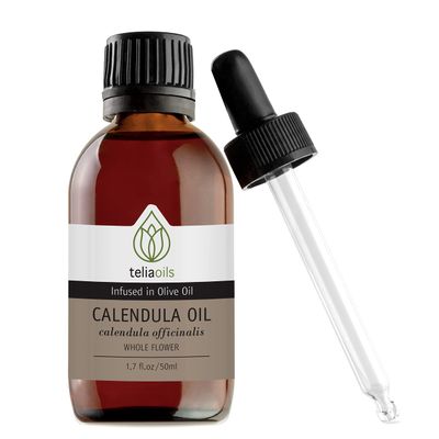 Teliaoils Calendula (Marigold/Calendula Officinalis) Infused Oil Extract (Macerated Oil), 1.7 Fl Oz - 50 Ml a Powerful Skin oil- Gentle and Soothing for the Skin