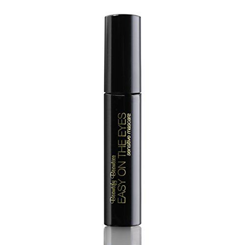 EASY ON THE EYES Sensitive Eye Mascara By Beautify Beauties - Hypoallergenic Mascara For Contact Lens Wearers - Non-irritating, Fragrance-free Mascara For Natural Looking Lashes- 0.35 oz (Black)
