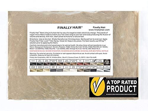 Finally Hair Fibers Refill Bag - 56 Grams of Premium Hair Loss Concealer in a Refill Bag (Dark Blonde)