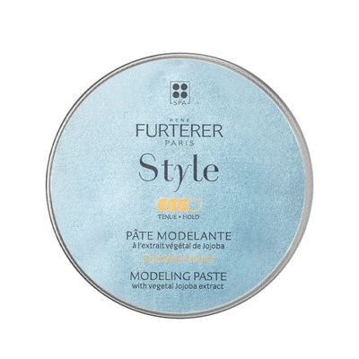Rene Furterer STYLE Modeling Paste - Sculpts &amp; Texturizes - Flexible Hold - With Moisturizing Jojoba Extract - All Hair Types - Vegan &amp; Silicone-Free - 2.5 fl. oz.