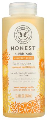 The Honest Company Bubble Bath, Sweet Orange Vanilla, 12 Ounce (3 Bottles)