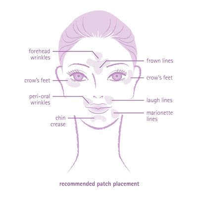 Toute Nuit Facial Wrinkle Patches, Face Tape, Trial Pack, 3 Patch Shapes, Forehead, Around Eyes and Mouth, 54 Patches