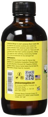 Jamaican Mango &amp; Lime Black Castor Oil With Coconut, 4 oz (Pack of 2)