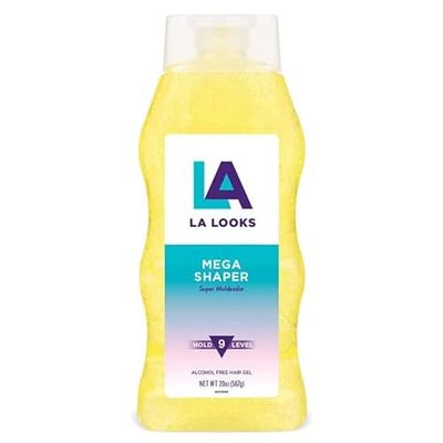 La Looks Gel #9 Mega Mega 20 Ounce (Yellow) (591ml) (3 Pack)