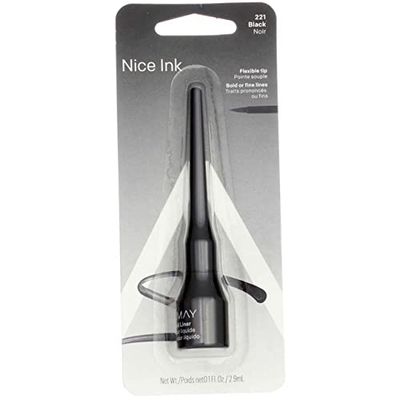 Almay Liquid Eyeliner, Black [221] 0.1 oz (Pack of 2)