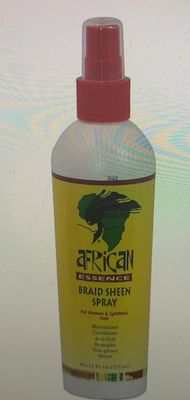 African Essence Braid Sheen Spray, 12 Oz