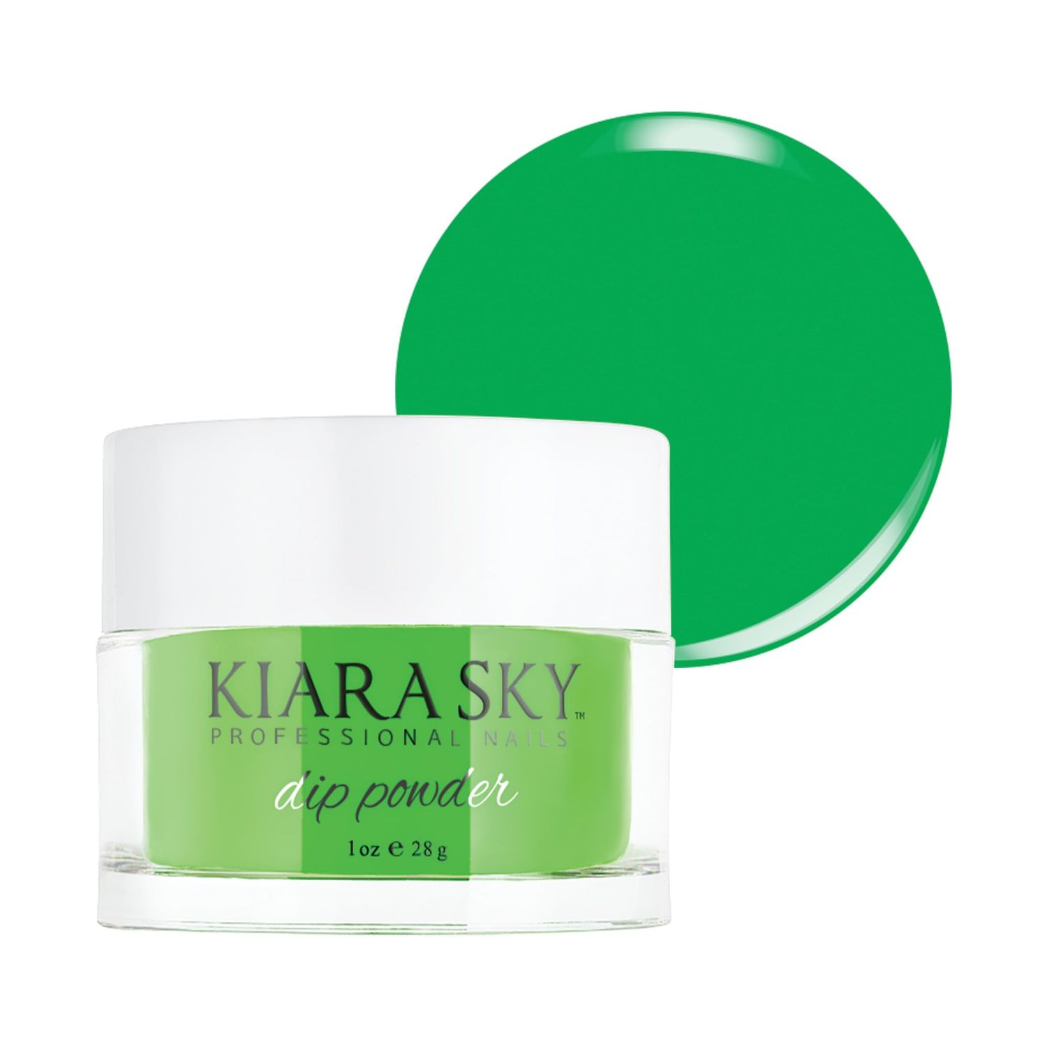 Kiara Sky Long Lasting Nail Dip Powder Green Tones 1 oz, Green With Envy