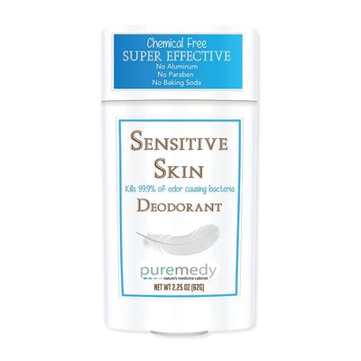 Puremedy All Natural Sensitive Skin Deodorant Stick Long-Lasting Stay Fresh Formula for Women, Men, Teens, Free of Aluminum, Baking Soda and Chemicals - 2.25 oz (Pack of 1)