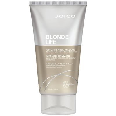 Joico Blonde Life Brightening Masque | For Blonde Hair | Instant Hydration | Neutralize Chlorine &amp; Detoxify Hair | Add Softness &amp; Smoothness | Sulfate Free | With Monoi &amp; Tamanu Oil | 5.1 Fl Oz