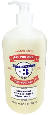 Trader Joe&#39;s Formula No.3 &quot;All for One, One for All&quot; Shampoo Conditioner &amp; Body Wash 32 fl oz (1 bottle)