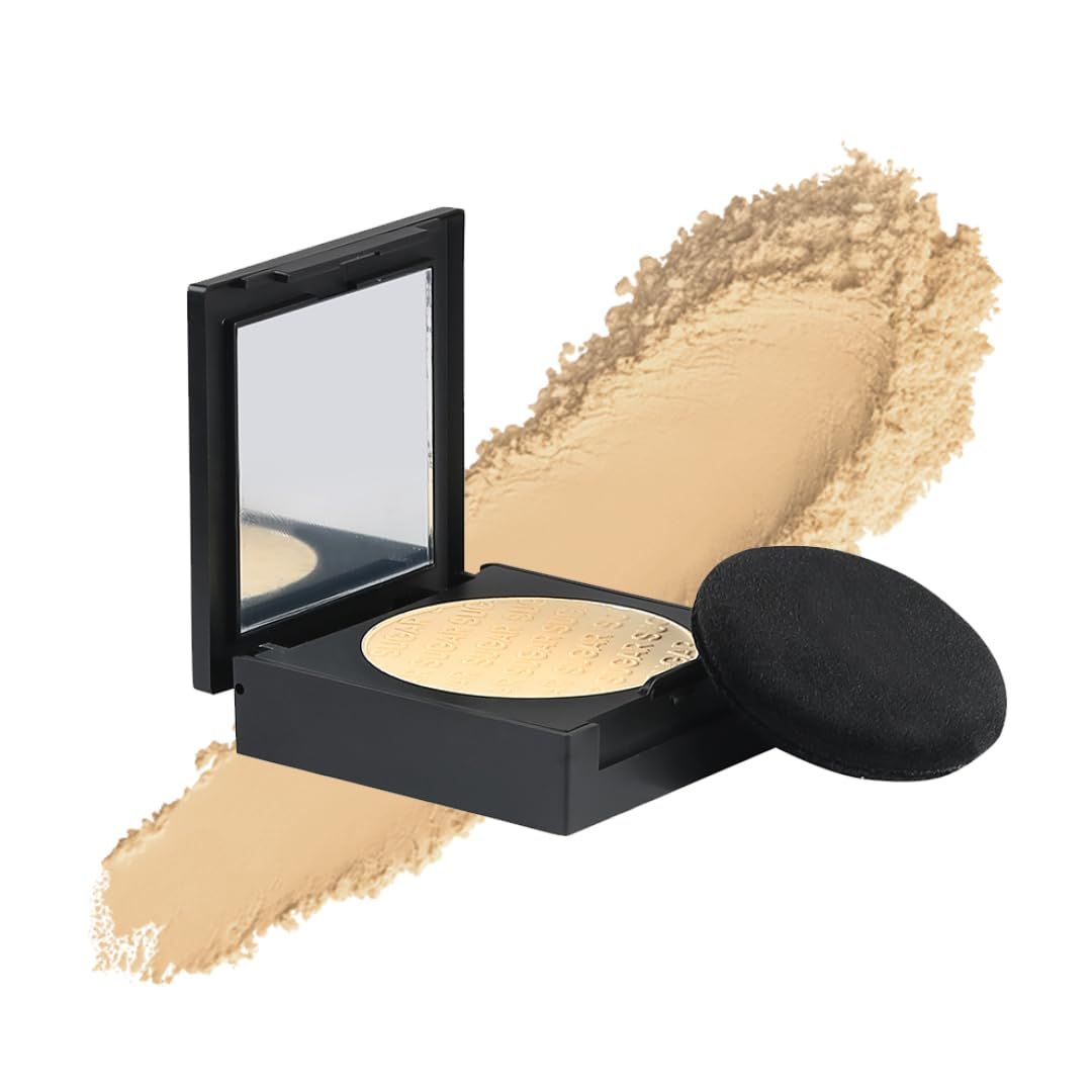 SUGAR Cosmetics Powder Play Banana Compact Long-Lasting, Oil-Controlling, Smooth Application