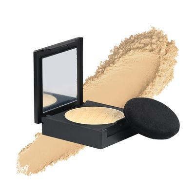 SUGAR Cosmetics Powder Play Banana Compact Long-Lasting, Oil-Controlling, Smooth Application