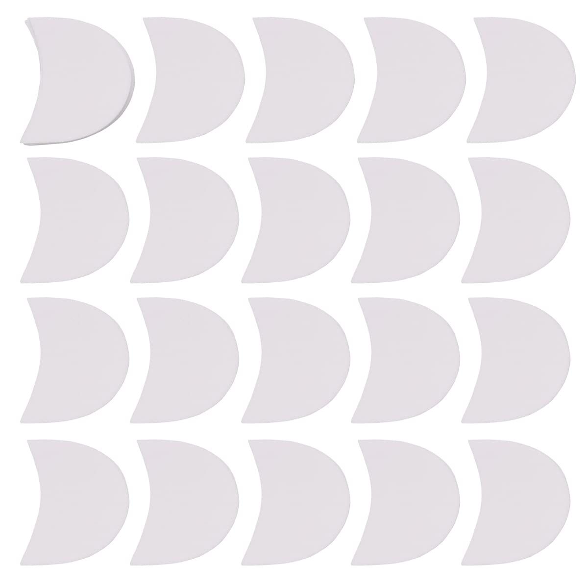 100PCS White Professional Eyeshadow Pads Stencils Mascara Eyelash Guard Protector Eyeshadow Patches Under Eye Pads for Eyelash Extensions Lip Eye Makeup Supplies