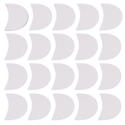 100PCS White Professional Eyeshadow Pads Stencils Mascara Eyelash Guard Protector Eyeshadow Patches Under Eye Pads for Eyelash Extensions Lip Eye Makeup Supplies