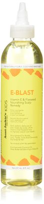 Aunt Jackie&#39;s Kids E-Blast Daily Oil for Dry Scalp, Vitamin E and Flaxseed Nourishing Scalp Remedy for Naturally Curly, Coily and Wavy Hair, 8 oz