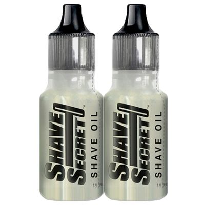 SHAVE SECRET SHAVING OIL- THE BEST SHAVE EVER! 18.75ML(2 Pack)