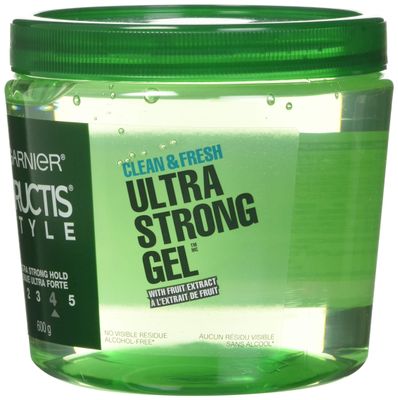 Garnier Fructis Style Ultra Strong Hold Gel, Clean and Fresh, No. 4, 21.2 Ounce
