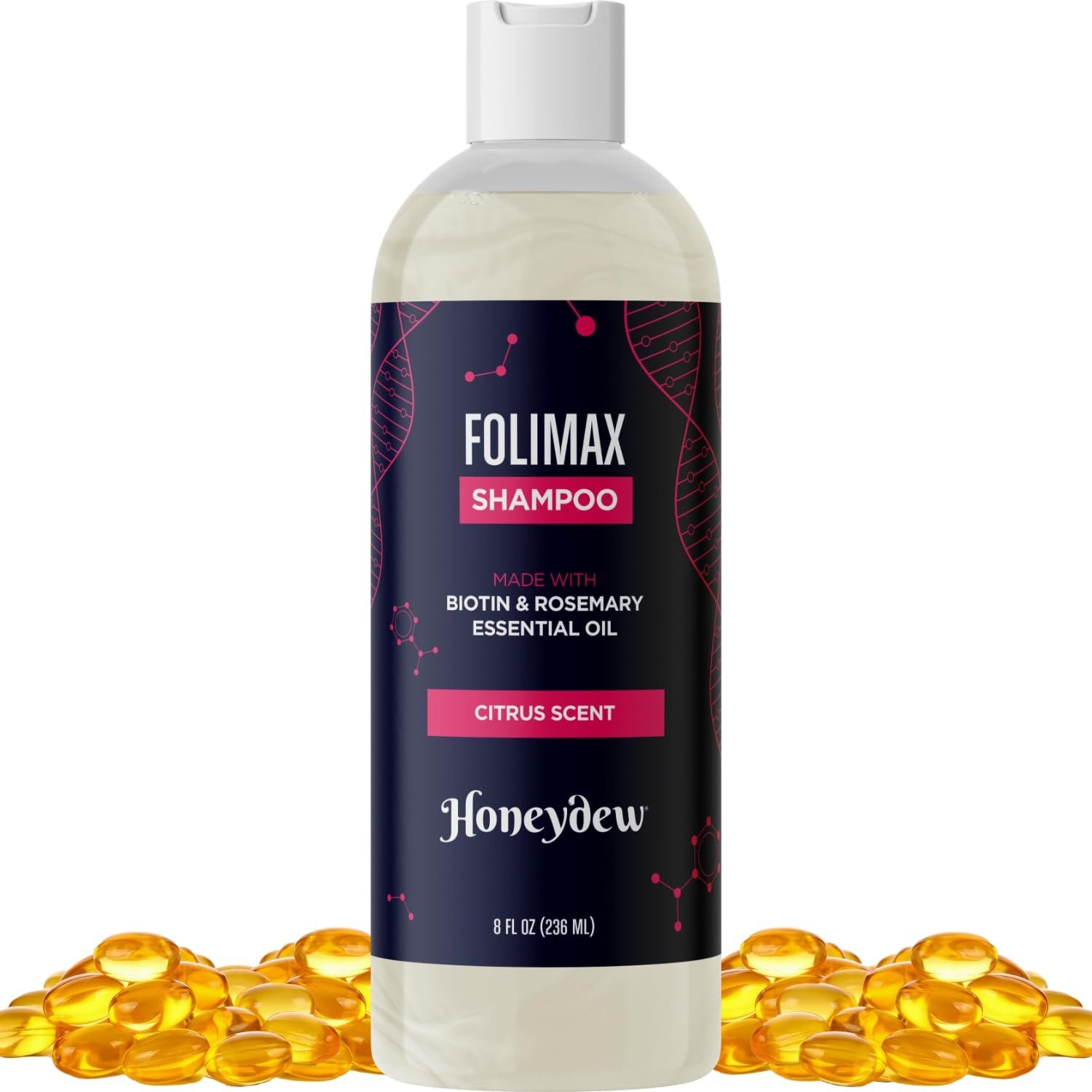 Biotin and Rosemary Shampoo for Thinning Hair - Sulfate Free Biotin Shampoo for Men with Hair Thickening Essential Oils - Deep Cleansing Volumizing Shampoo for Thin Hair with Zinc and Tea Tree Oil