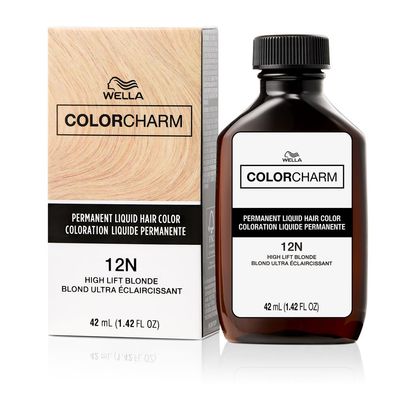 COLORCHARM Permanent Liquid Hair Color for Gray Coverage| 12N Blonde| 1.4 Fl Oz