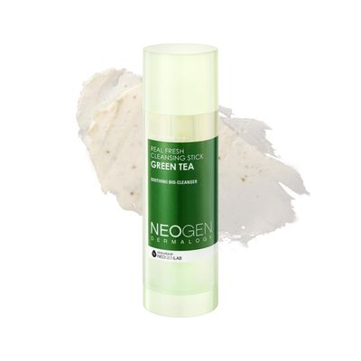[K-Beauty] NEOGEN DERMALOGY Makeup Remover Cleansing Stick with Green Tea Extract and Leaves - Hydrating Travel Size Essential (Real Fresh Cleansing Stick Green Tea)