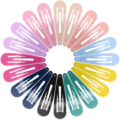 Snap Hair Clips for Women Girls, Funtopia 40 Pcs 7cm / 2.8 Inch Long No Slip Metal Hair Clips, Large Snap Hair Barrettes Hairpins for Thick Hair (Mixed color)