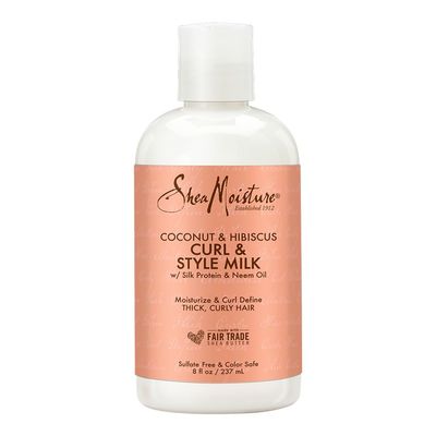 Shea Moisture Coconut &amp; Hibiscus Curl &amp; Style Milk 8 oz