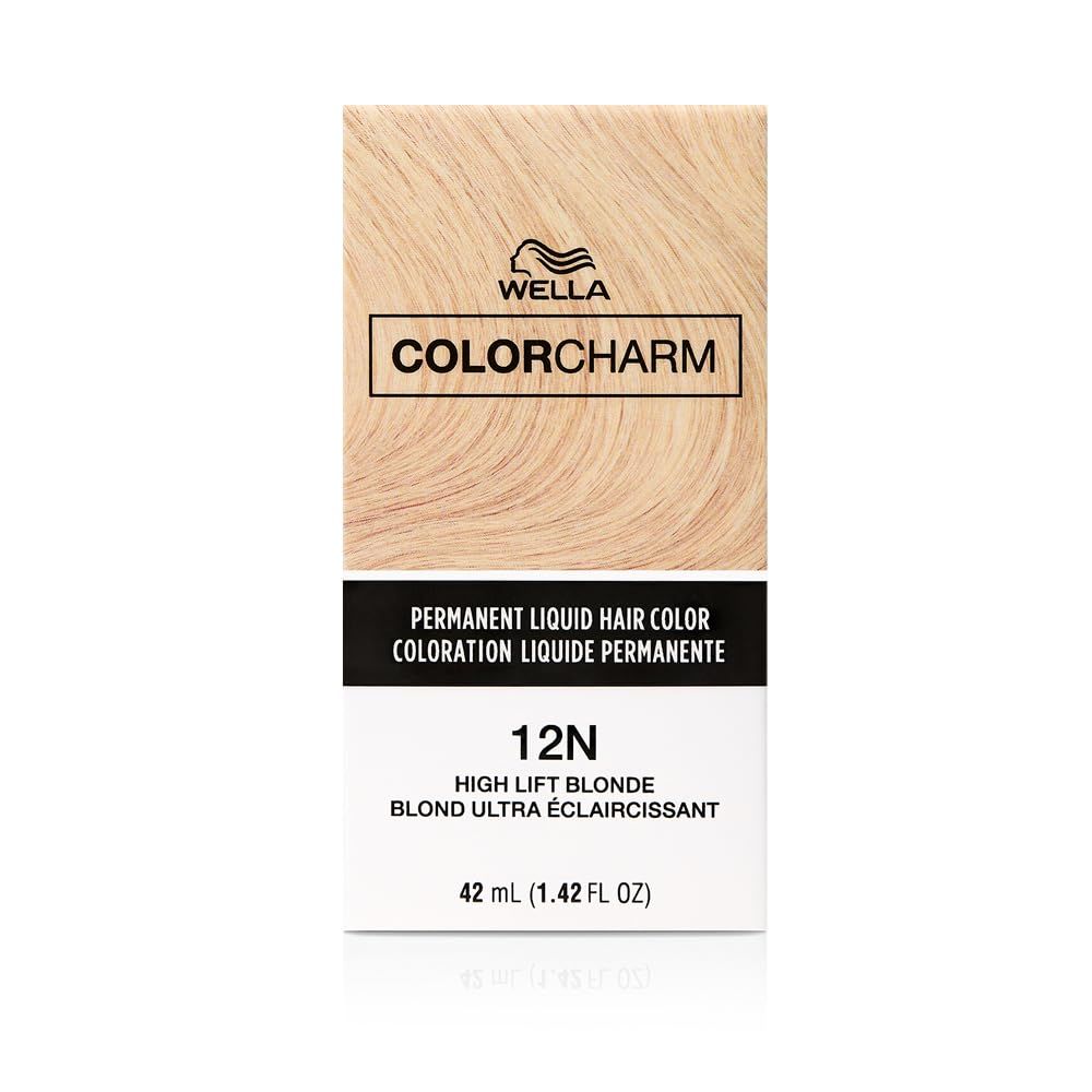 COLORCHARM Permanent Liquid Hair Color for Gray Coverage| 12N Blonde| 1.4 Fl Oz